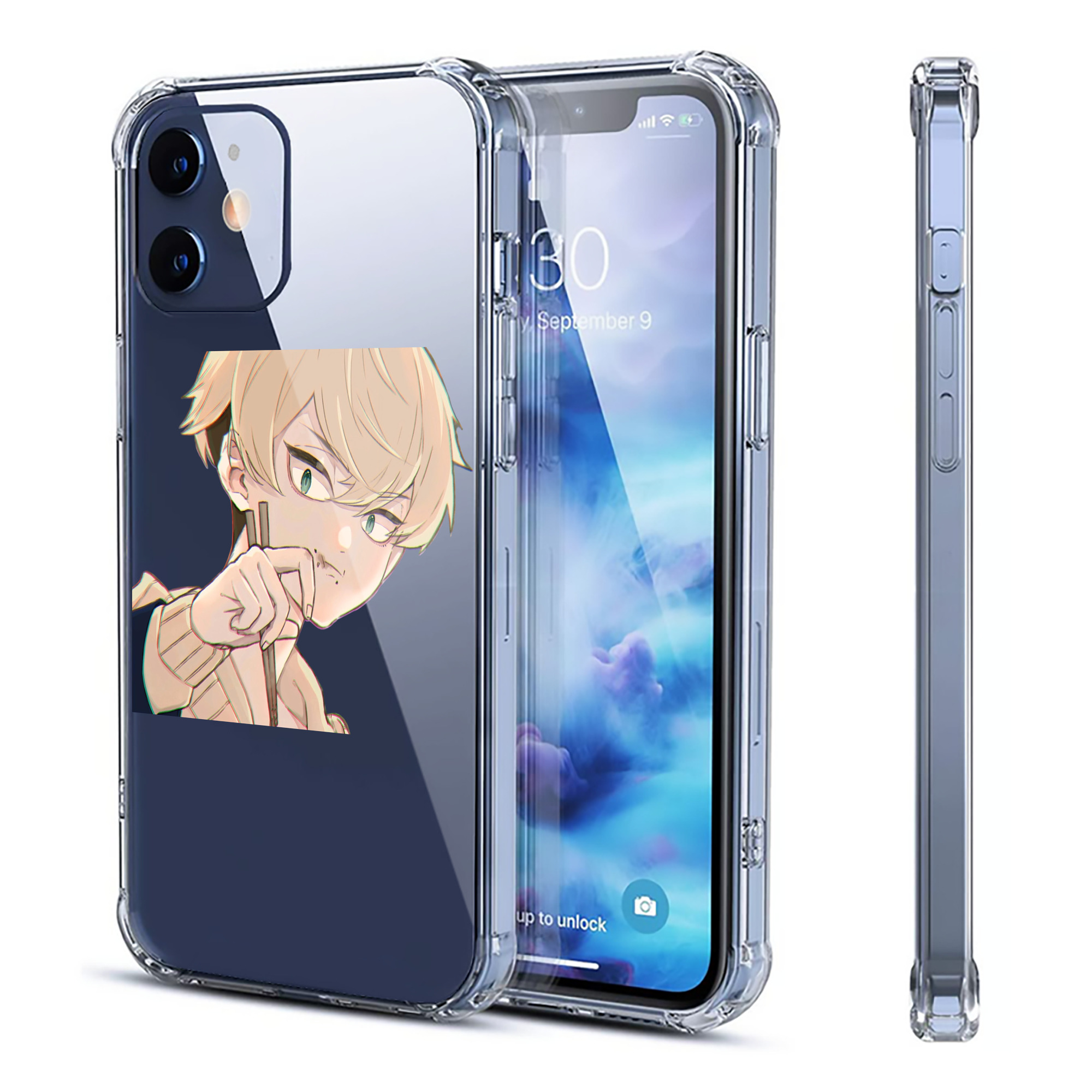 （画像用） 東京リベンジャーズ Tokyo Revengers 【iPhone 12シリーズ対応】透明スマホケース（クリアソフトケース）